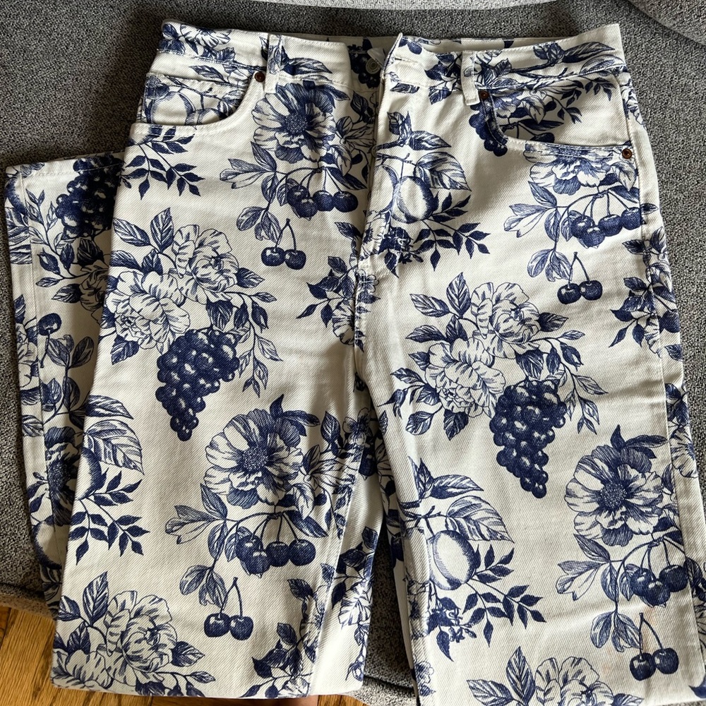 Reformation Cynthia Toile High Rise Jeans